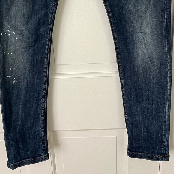 Takeshy Kurosawa Distressed Paint Splattered Jeans Button Fly Mens 32 Stretch - Picture 3 of 16